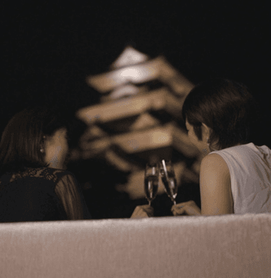 Viewing the Castle from the Exclusive Lounge